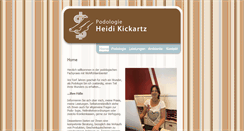 Desktop Screenshot of podologie-kickartz.de